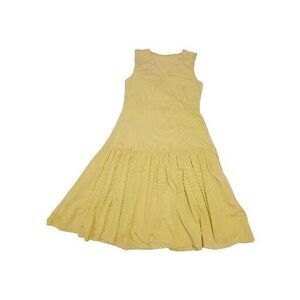 Soft Surroundings Lemon-Yellow Sleeveless Midi Dress